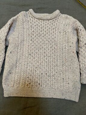Vintage 1970’s Aran Crafts 100% Virgin Wool Felted Sweater